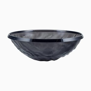Large Moon Bowl in Smoke-Colored Plastic by Mario Bellini for Kartell