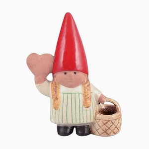 Elf Girl with Braided Basket and Honey Heart by Lisa Larson for Gustavsberg