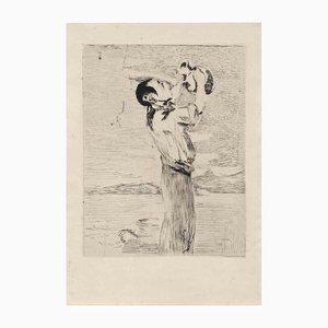 Édouard Manet, Le Buveur d'Eau (El bebedor de agua), aguafuerte, década de 1870