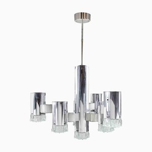 Modernist Chandelier attributed to Gaetano Sciolari, 1970s