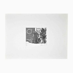 Armando Buratti, Still Life with Jug, Etching, 1970s
