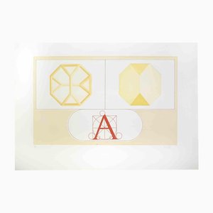 Lucio Del Pezzo, Composition, 1970s, Lithograph