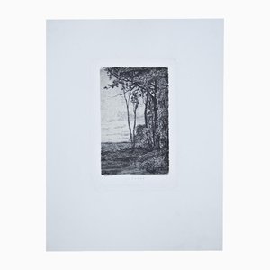 Adolfo Bignami, The Ford, 1870, Etching