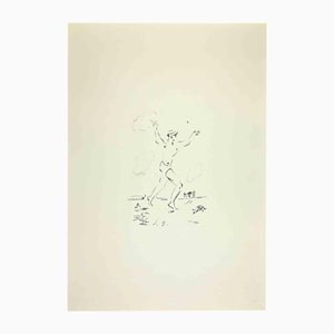 Lithographie, Filippo De Pisis, Dancing Man, 1960s