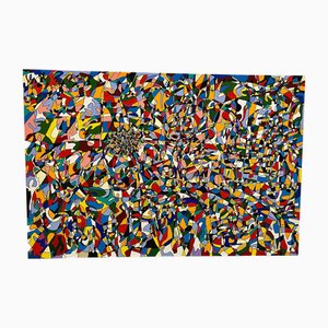 Albrecht Behmel, Abstract II, 2017, Acrilici e inchiostro su tela