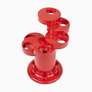 Red Pluvium Umbrella Stand by Giancarlo Piretti for Anonima Castelli, 1970s