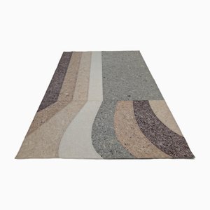 Nuances Curve Burgundy Rug by Patricia Urquiola for Gan