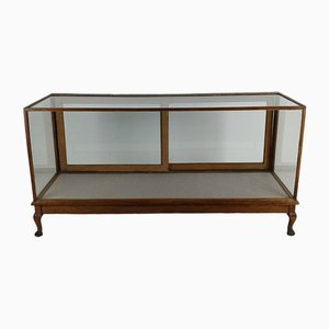 Großer antiker Vitrine aus Glas
