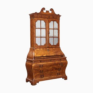 Baroque Style Walnut Trumeau Drawers, Italy, 20th Century