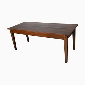 Antique Early 20th Century French Rustic Cherry Farmhouse Dining Table