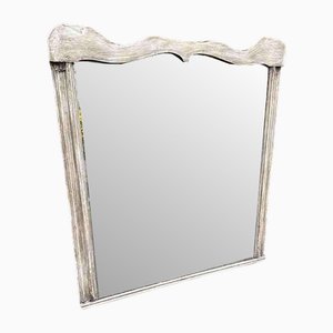 Large Antique English Ornate Overmantle Mirror