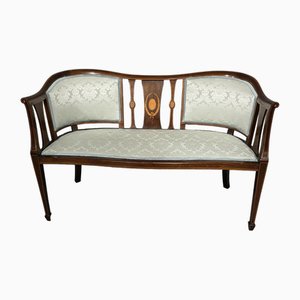 Window Sofa aus Mahagoni Intarsien