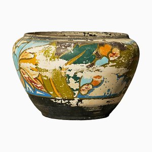 Verwitterte Gouda Plateel Vase, 1920er