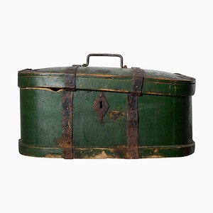 Antike schwedische Volkskunst Reisebox, 1700er