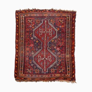 Tapis Rouge et Violet Fait Main