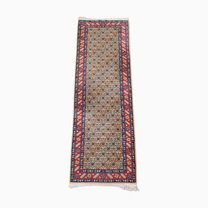 Colorful Middle Eastern Runner with Contrasting Edges