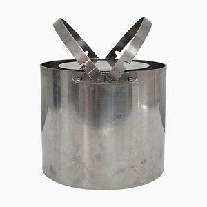 Mid-Century Modern Ice Bucket with Chrome Lid attributed to Arne Jacobsen, 1960s