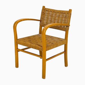 Bauhaus Paper Cord Armchair by Ehrich Dieckmann, 1930s