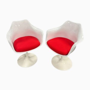 Set of Vintage Space Age Tulip Chairs by Eero Saarinen