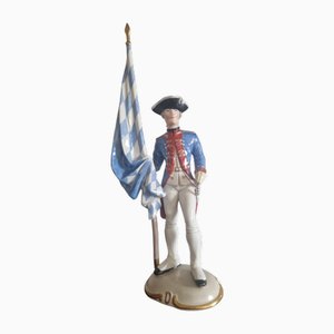 Bayerischer Fähnrich aus Porzellan von Hanns Goebl für Nymphenburg, 1930er