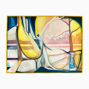 A. Nobre-Madeira, Abstracción, 1975, óleo sobre lienzo