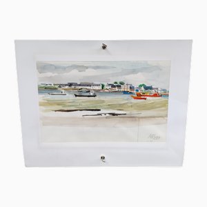 Michel Roubille, Carnac, 1997, Acquarello
