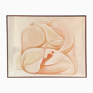A. Nobre-Madeira, Abstraction, 1975, Oil on Canvas
