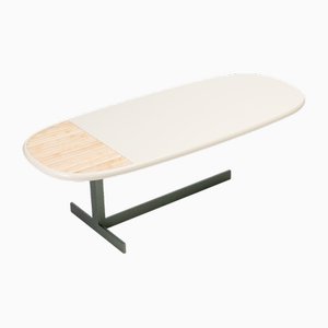 Naturae White Medium Table by Angelettiruzza Design from Bottega Intreccio