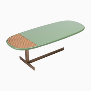 Naturae Green Medium Table by Angelettiruzza Design for Bottega Intreccio
