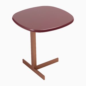 Naturae Red Small Table by Angelettiruzza Design for Bottega Intreccio