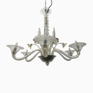 Lampadario grande in vetro di Murano, Venezia, anni '60