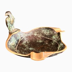 Cendrier Mid-Century avec Aigle en Bronze en Orque de Braise attribué à Walter Bosse, 1960s, Set de 2
