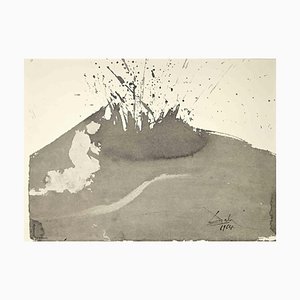 Salvador Dali, Angelus Excussit Flammag Ignis, Lithograph, 1964