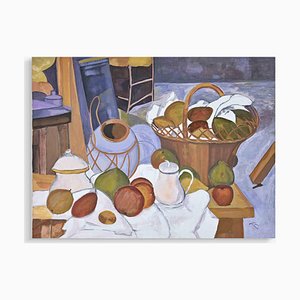 Gabriella Tomio, Hommage an Cezanne, Acryl auf Leinwand, 2000er