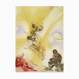 Salvador Dali, Sanctus Raphael et Tobias, Lithograph, 1964