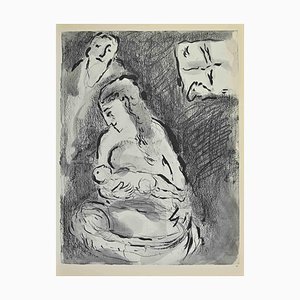 Marc Chagall, Sarah And The Angels, Lithograph, 1960