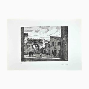 Giuseppe Malandrino, Roman View, Eau-forte, 1970s