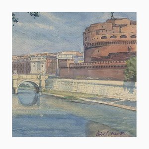 Viktor T, Rome, Watercolor & Tempera, 1997