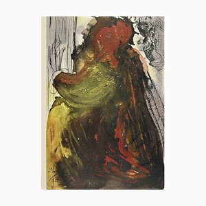 Salvador Dali, El luto de David por la muerte de Saúl, Litografía, 1964