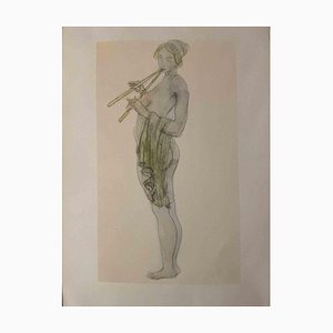 André Derain, The Flautist, Lithograph, 1920s