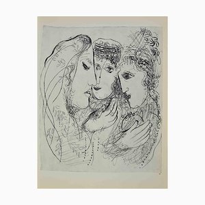 Marc Chagall, Naomi et sus Brus, Lithographie, 1960