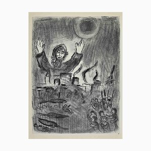 Marc Chagall, Verwüstung der Heuschrecken, Lithographie, 1960er