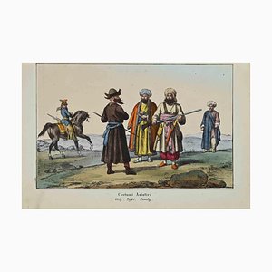 Asian Costumes, Lithograph, 1862