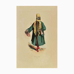 Auguste Wahlen, Mardin Turk, Lithograph, 1844