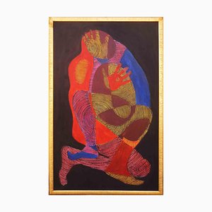 Massimo Greco, Two, Mixed Media Painting, 2000
