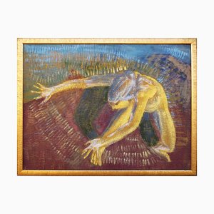 Massimo Greco, Dancer, Acrylic Painting, 2000