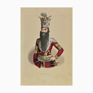 Auguste Wahlen, The Shah of Persia, Lithograph, 1844