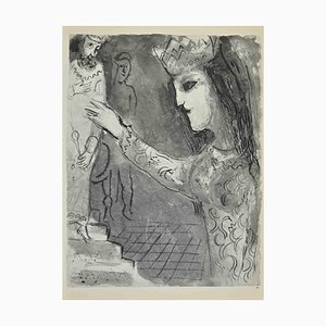 Marc Chagall, Esther Invites Ahasuerus to a Banquet, Lithograph, 1960s