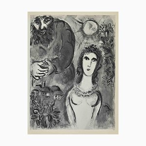 Marc Chagall, Esther and Mordecai, Lithograph, 1960s