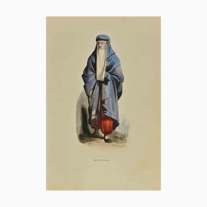 Auguste Wahlen, Persian Woman, Lithograph, 1844